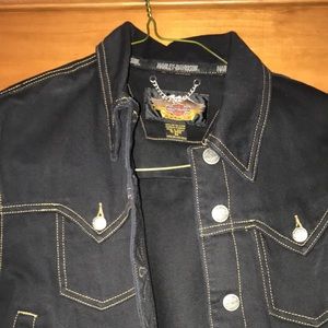 Women’s Medium Black Harley Davidson Jean Jacket